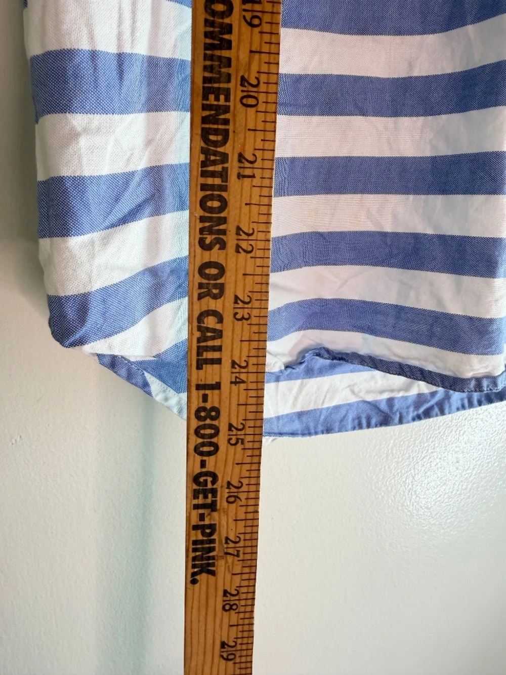 J.Crew Blue White Striped Button Front Tunic Shirt Women's Size Small Roll Tab S